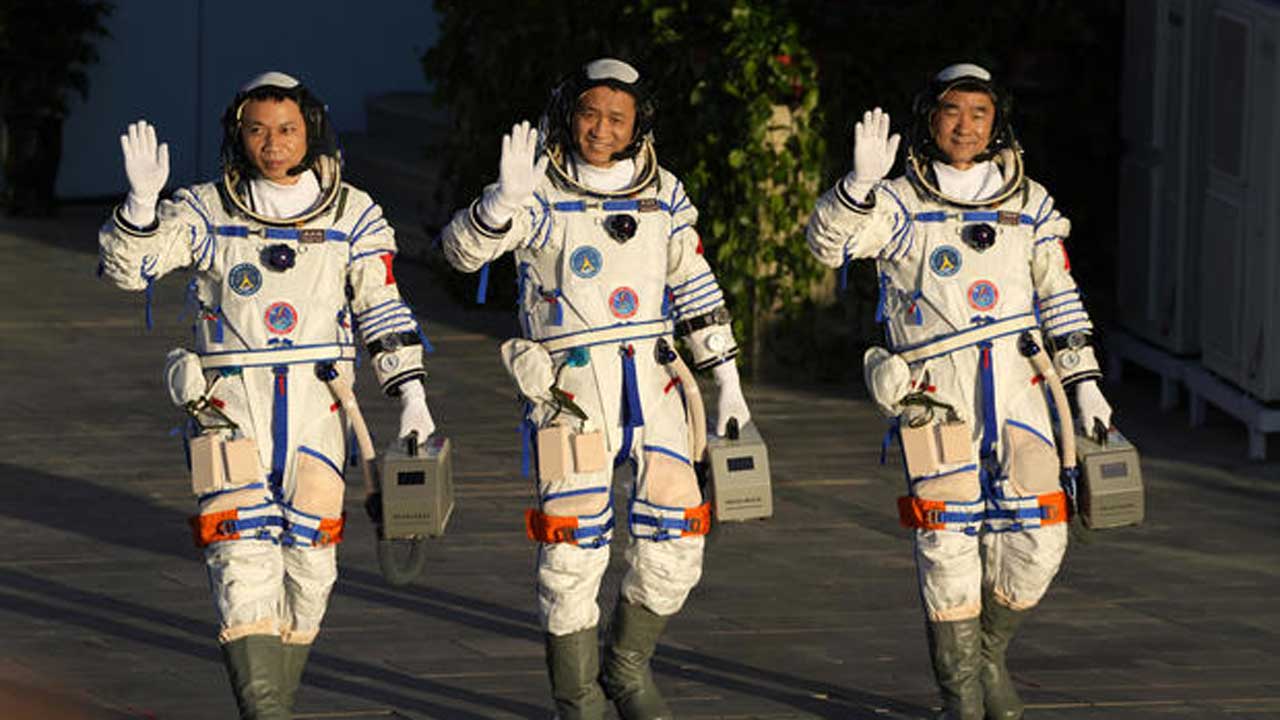 China Launches First Crew To Its New Space Station