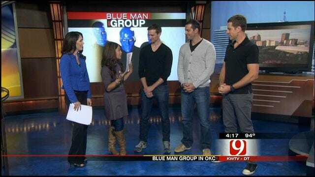 Blue Man Group Stops By News 9 Studio