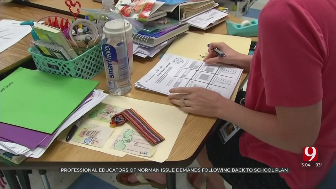 Norman Educators Issue List Of Demands Following Back To School Plan