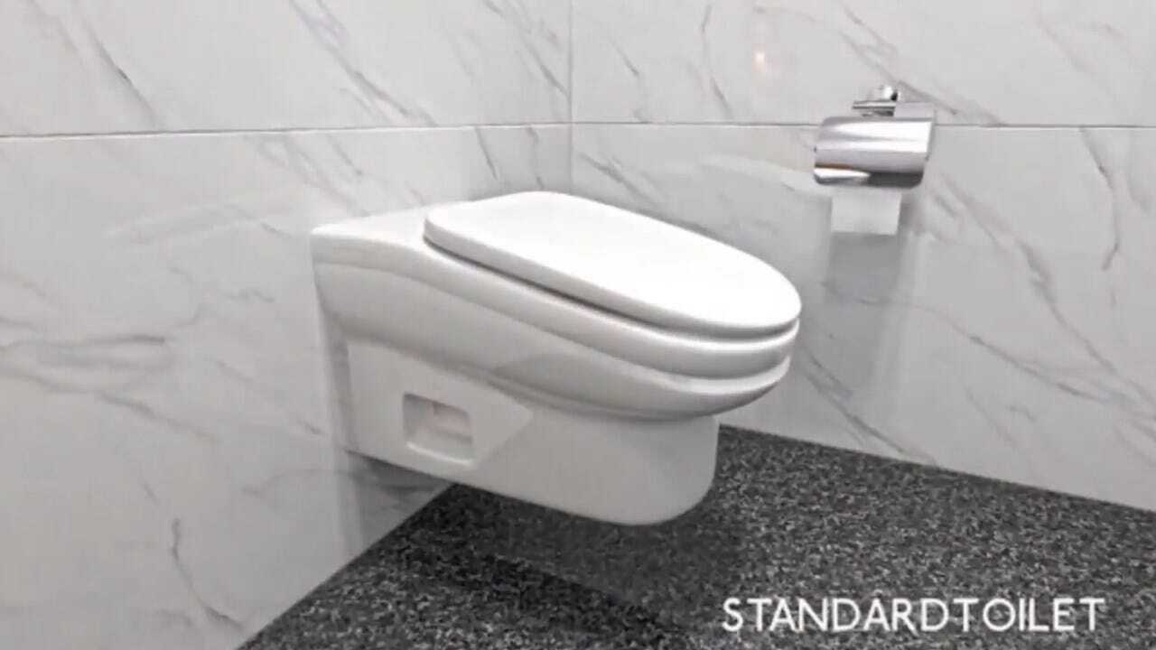 Downward Tilting Toilet Is Designed To Shorten Your Bathroom Break