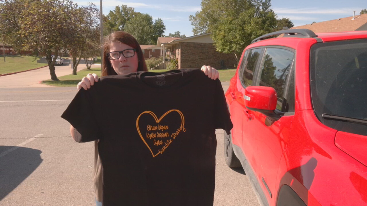 Sand Springs Woman Raises Money For Crash Victim's Families With Special Shirts