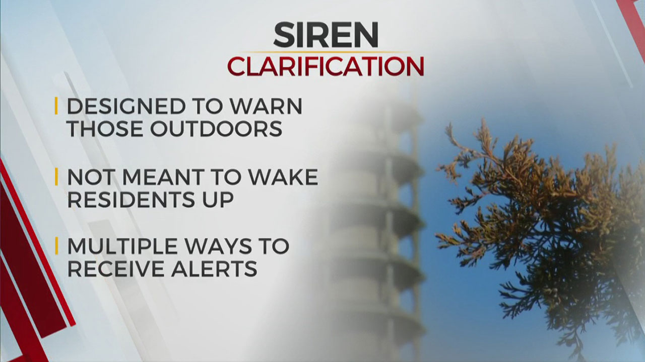 Oklahoma City Offers Clarification On Warning Sirens