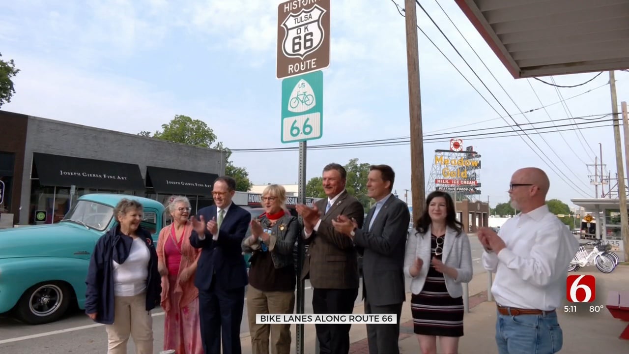'Bike Route 66': Signs Installed In Tulsa To Promote Highway Tourism