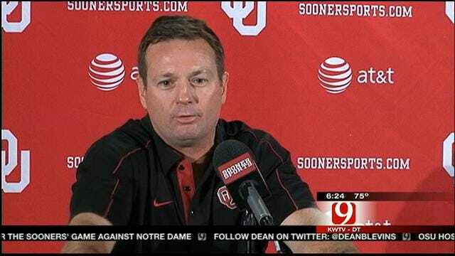 Stoops Disagrees That OU's Talent Level Is Down