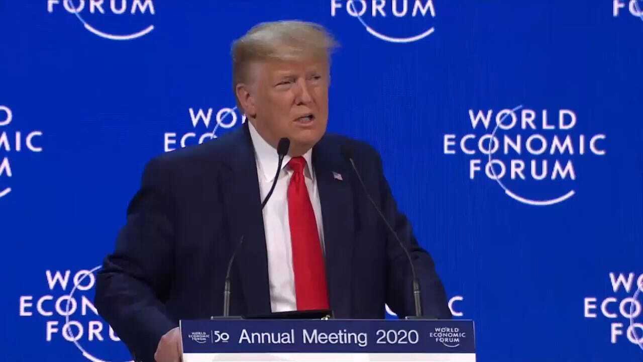 Trump Lauds US Economy In Davos, Says Little On Climate Woes