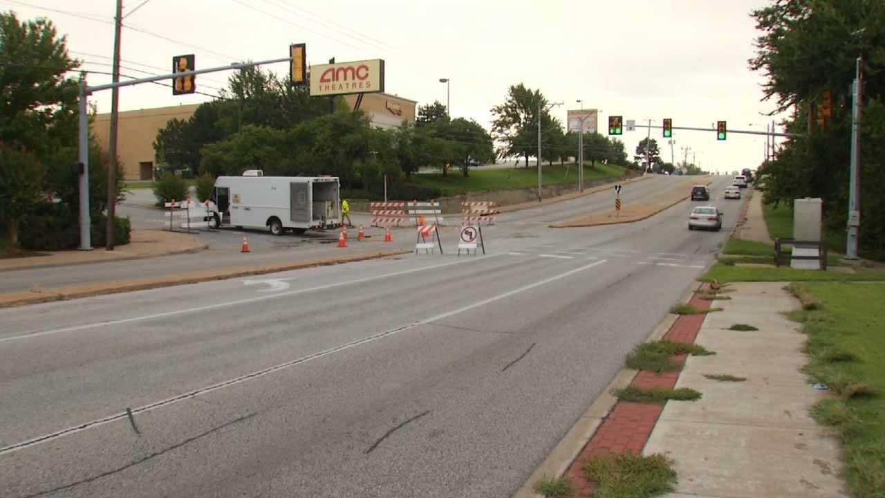 City Repairing Tulsa Road That Buckled During Storm