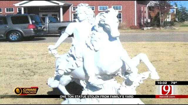 One Ton Statue Stolen From Family's Yard In Deer Creek