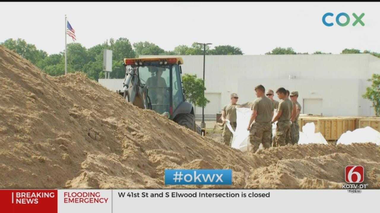 National Guard Actively Monitoring Levee District 12 In Sand Springs