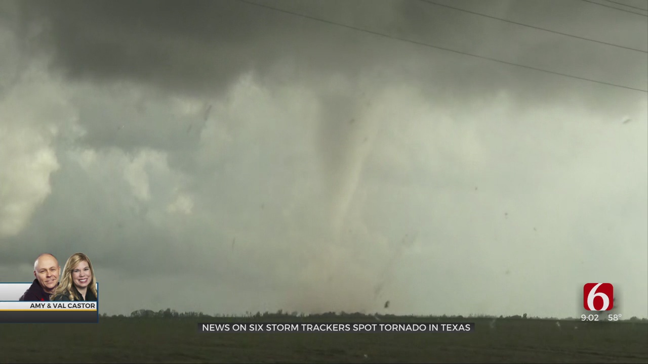 Watch: News On 6 Storm Trackers Spot Tornado In Texas