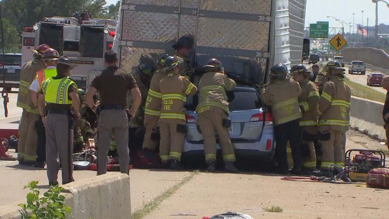 Man Injured After Crash Involving Semi On I-44