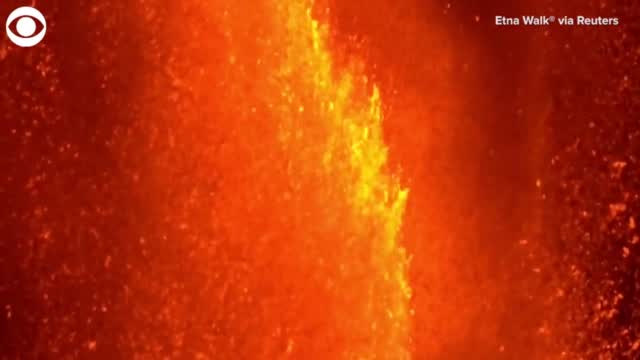 WATCH: Lava Flows From Mount Etna In Italy
