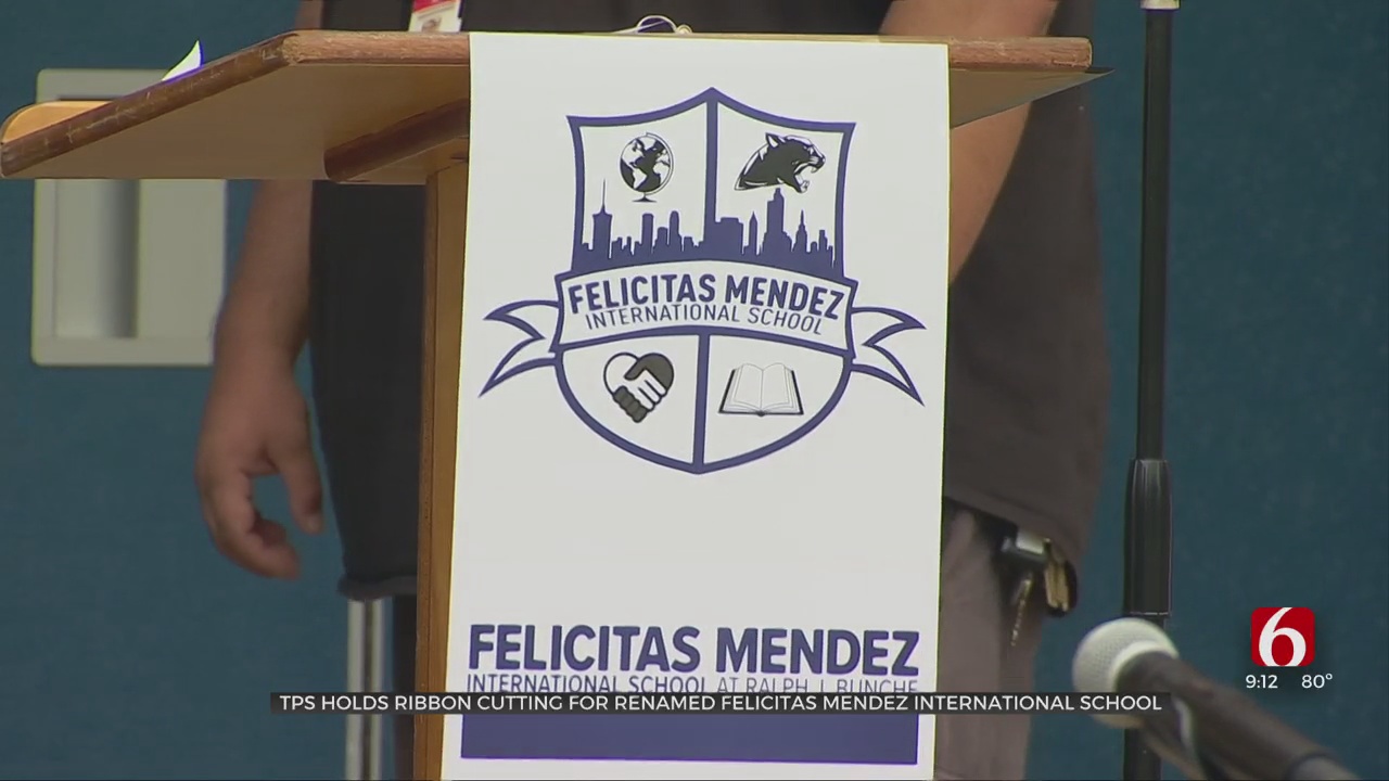 TPS Holds Ribbon-Cutting Ceremony For Renamed Felicitas Mendez International School 