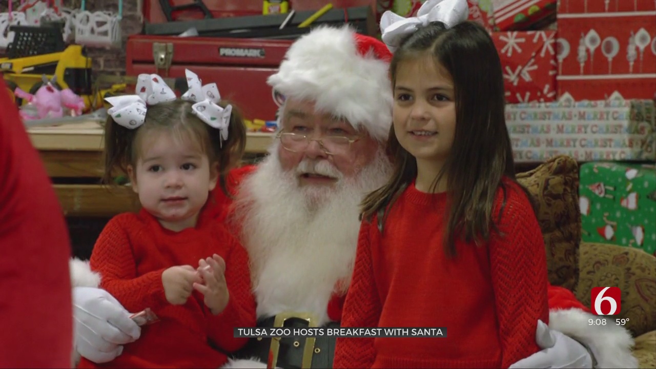 Tulsa Zoo Hosts Seventh Annual 'Breakfast With Santa' Event