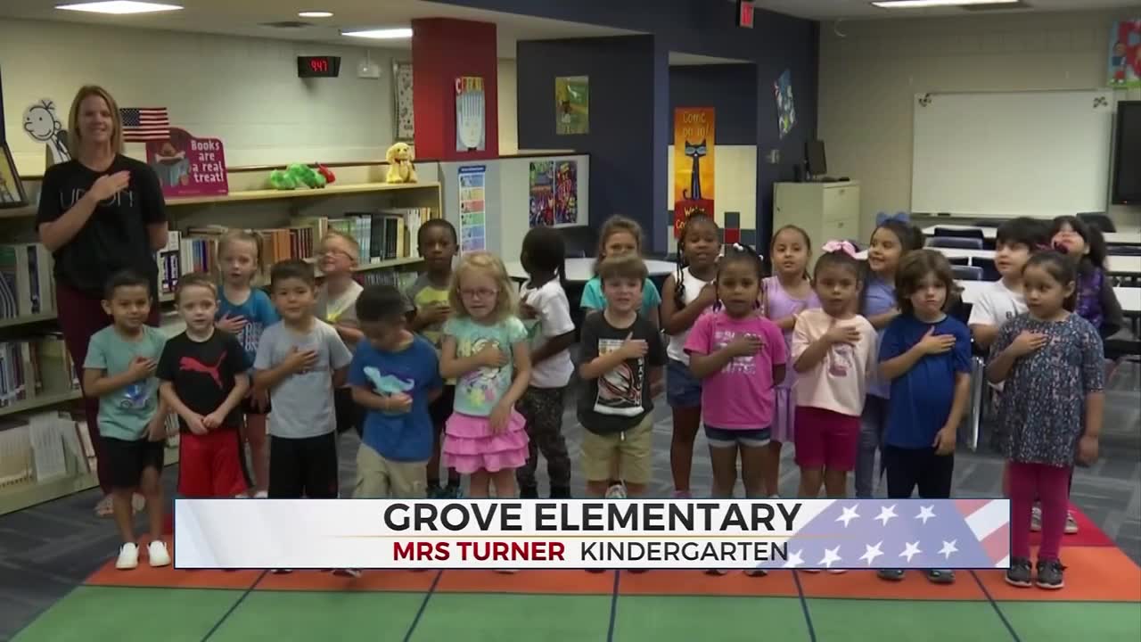 Daily Pledge: Mrs. Turner's Kindergarten Class