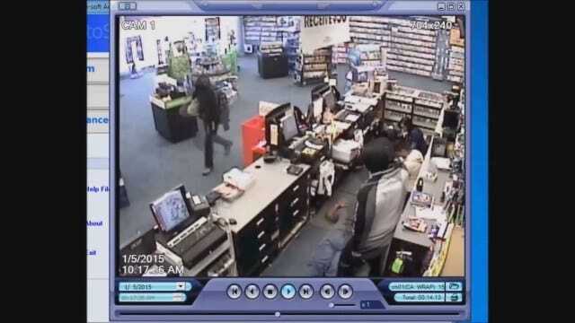 WEB EXTRA: Suspects Caught On Camera Robbing OKC Game Stop At Gunpoint