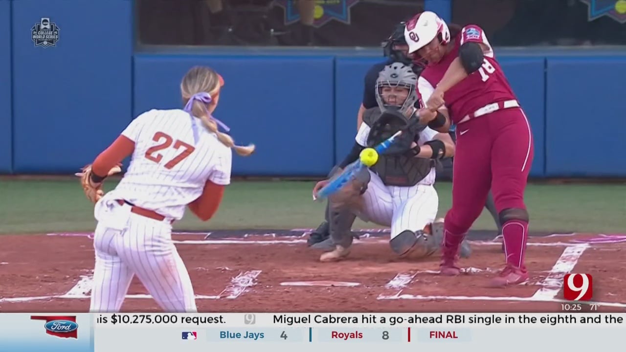 Sooners Take Game 1 In WCWS Championship Series In Dominant Fashion
