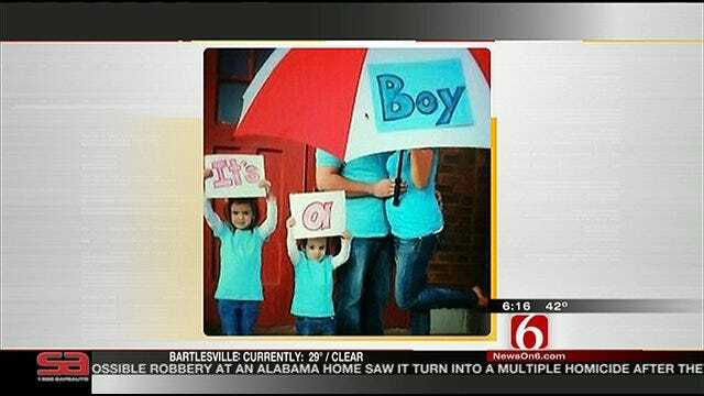 Oklahoma Family's Creative Birth Announcement
