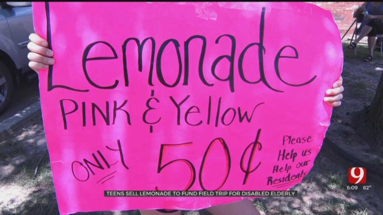 Norman Teens Open Lemonade Stand, Raising Money For Disabled Elderly