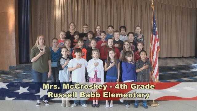 Mrs. McCroskey's 4th Grade Class at Russell Babb Elementary School