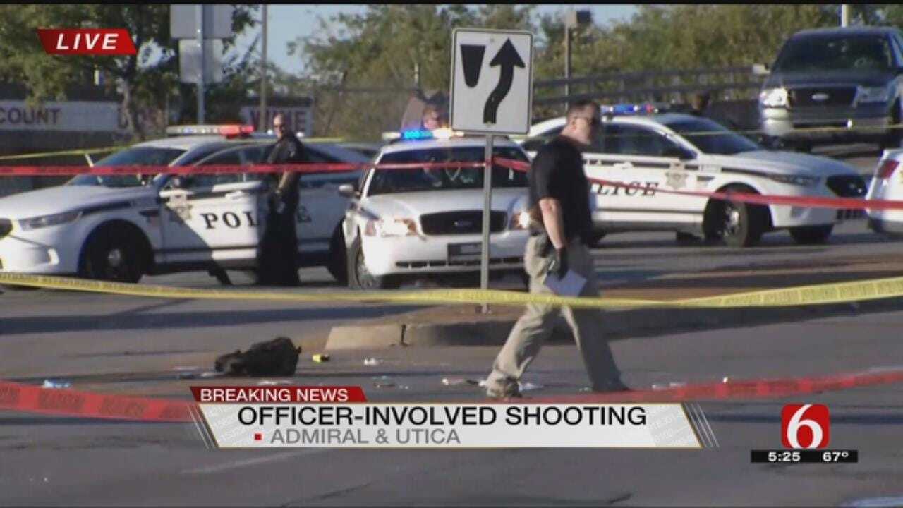 Tulsa Police Officer Shoots Man Holding Knife At Admiral & Utica