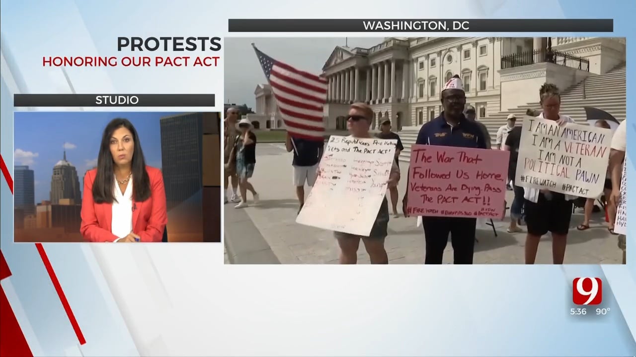 Veterans Protest In DC After Lawmakers Reverse Position On Burn Pit Legislation