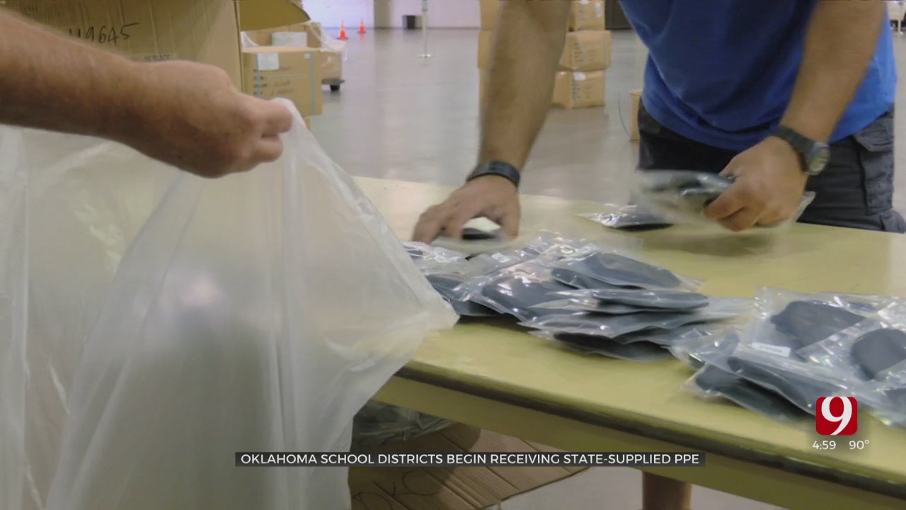 Oklahoma School Districts Begin Receiving State-Supplied PPE