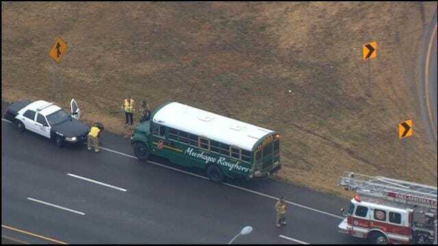 WEB EXTRA: Muskogee School Bus Involved In Accident On I-240