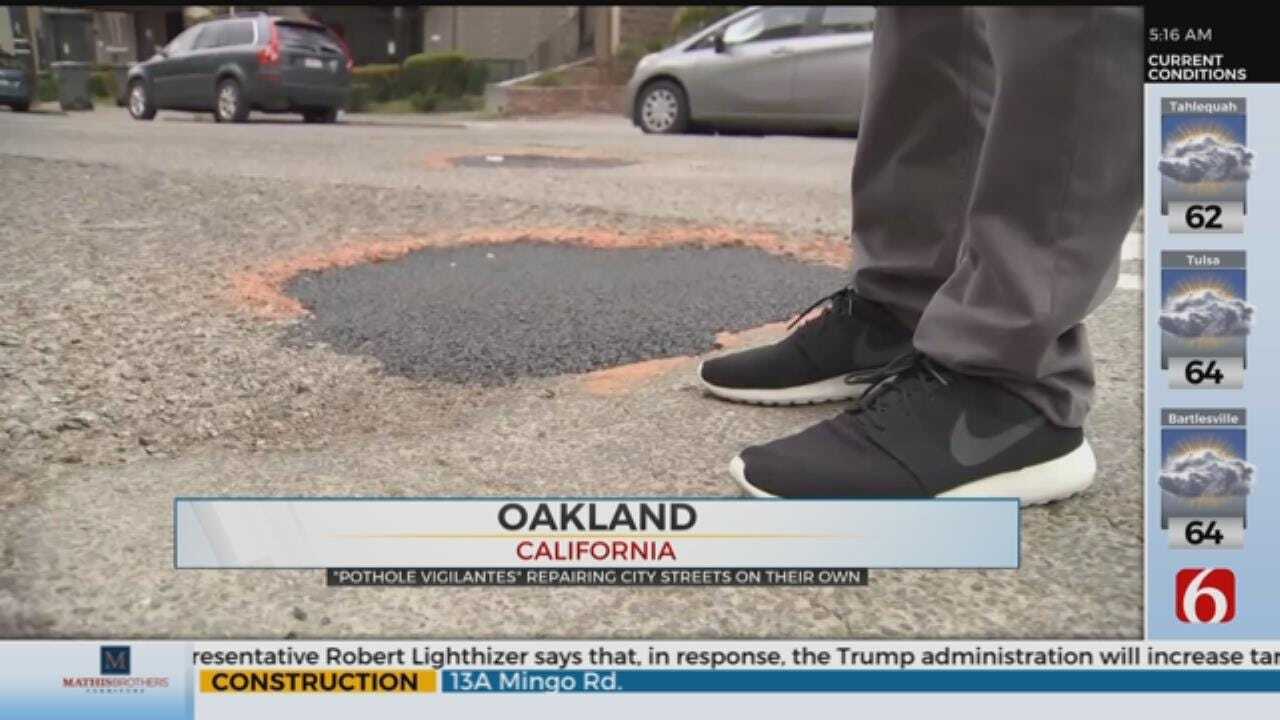 POTHOLE VIGILANTES: Fixing One Pothole At A Time