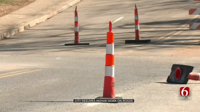 Tulsa Crews Resume Work On Street Projects After Recent Winter Weather Caused Delays
