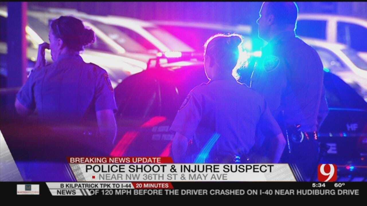 OKC Officer Shoots Gun-Wielding Suspect Monday Night