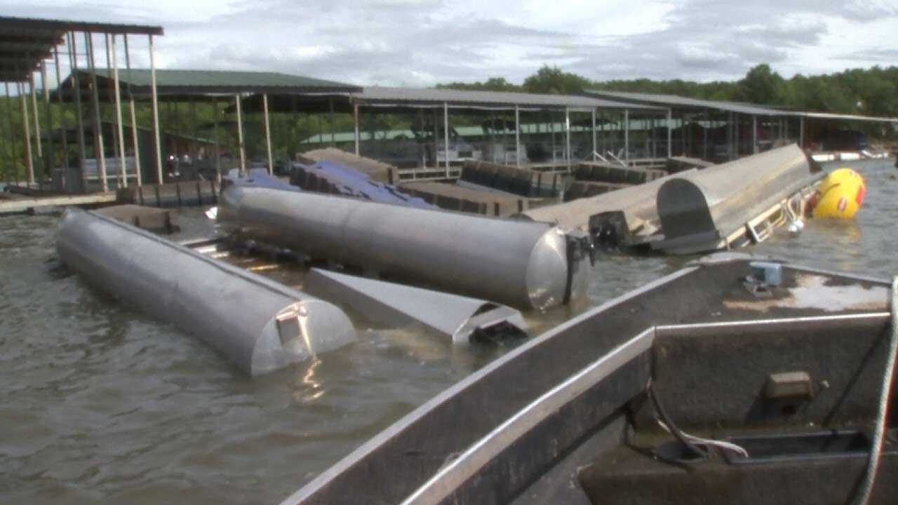 Fort Gibson Lake Marinas Cleaning Up After Damaging Storms