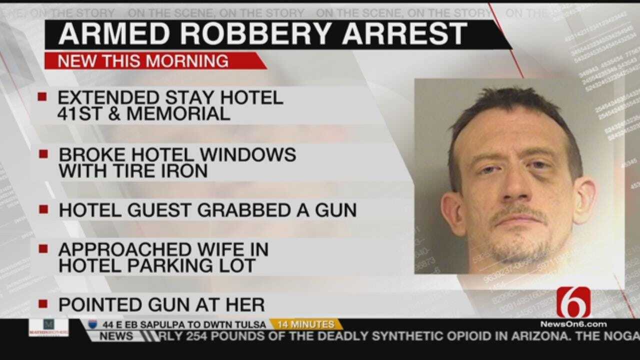 Man Arrested After Fight Over Gun At Tulsa Motel