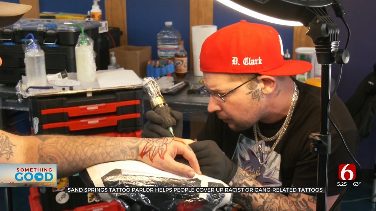 "Stop The Hate": Sand Springs Tattoo Parlor Helps More Than 100 People Cover Tattoos 