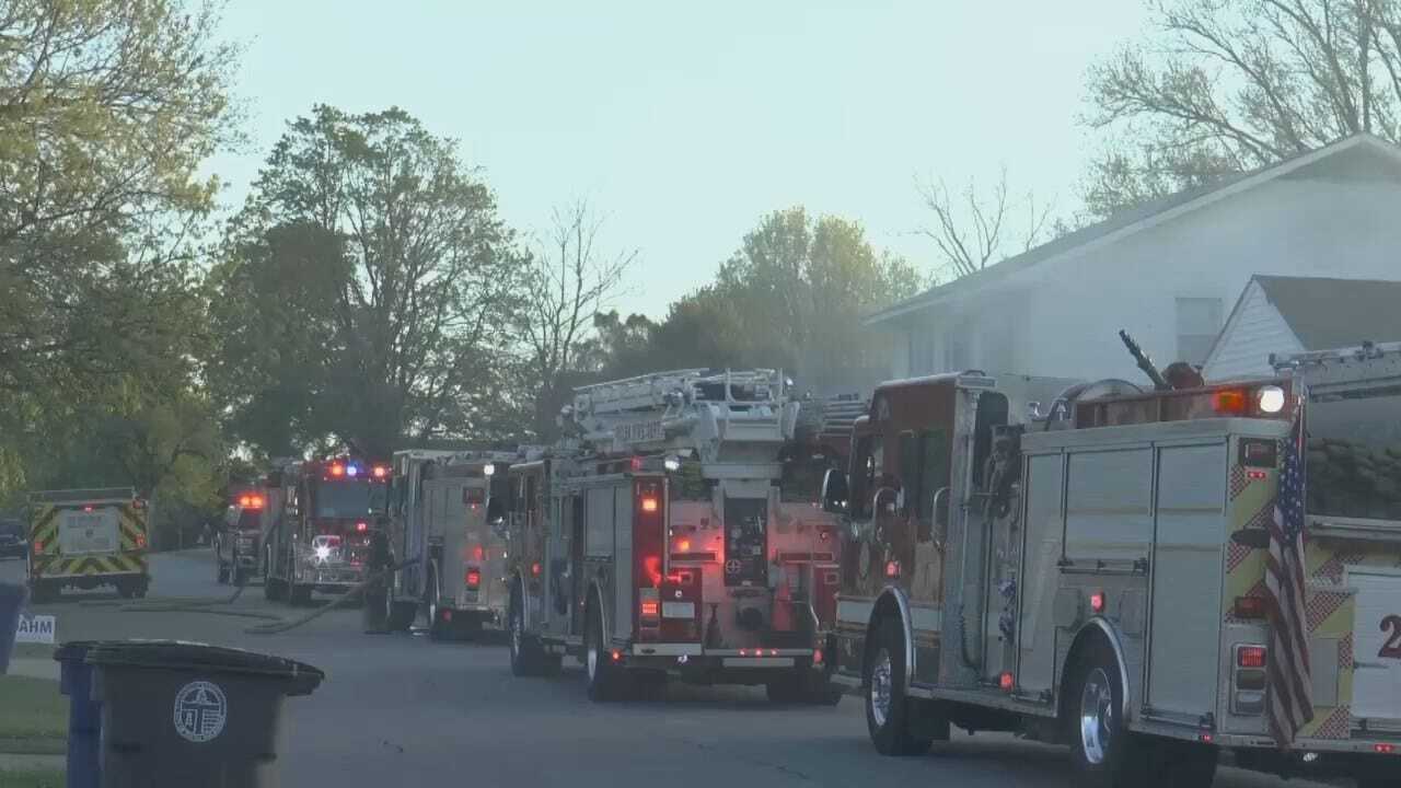 WEB EXTRA: Video From Scene Of Tulsa Duplex Fire