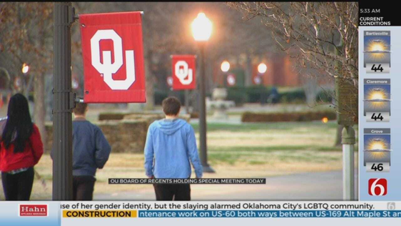 OU Board Of Regents To Hold Special Meeting