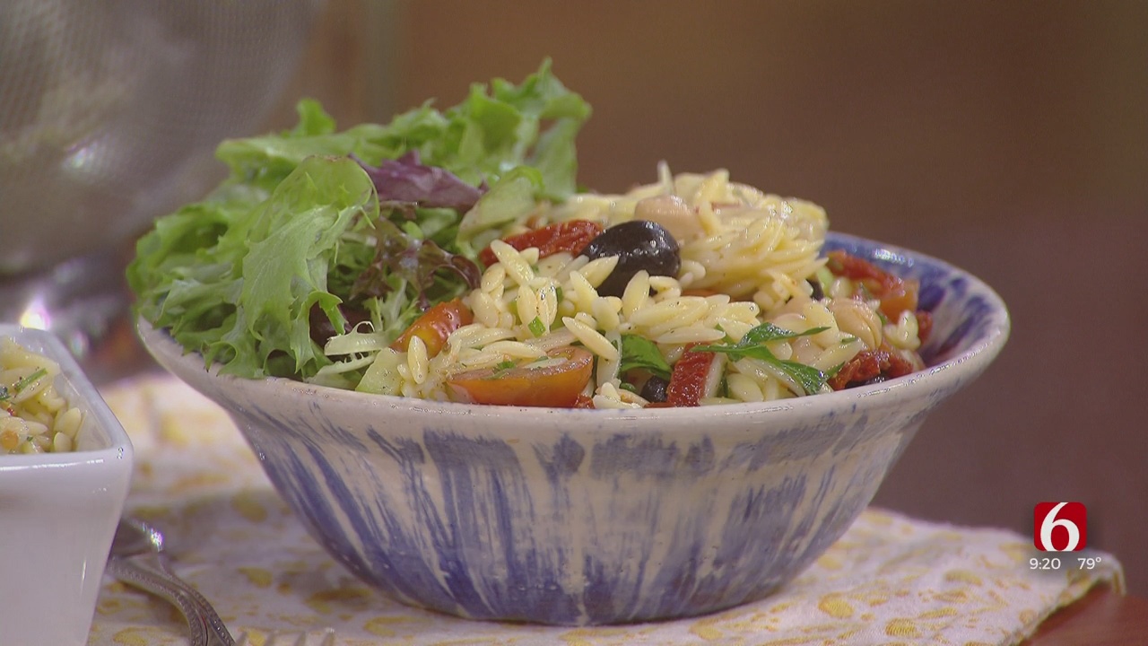 Watch: Orzo Pasta Salad Recipe 