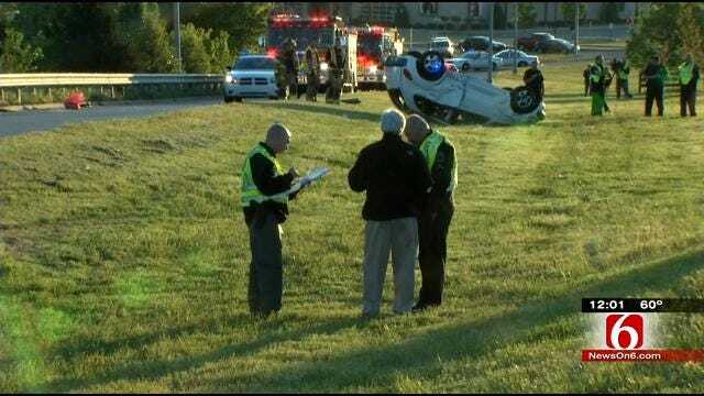 Woman Killed, Child Hurt In Rollover Crash On Broken Arrow Expressway