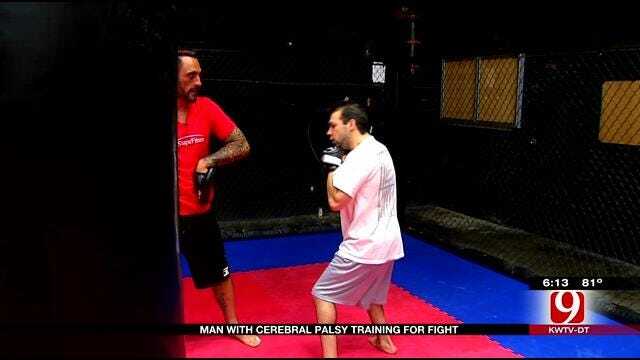 OKC Man With Cerebral Palsy Trains For MMA Fight