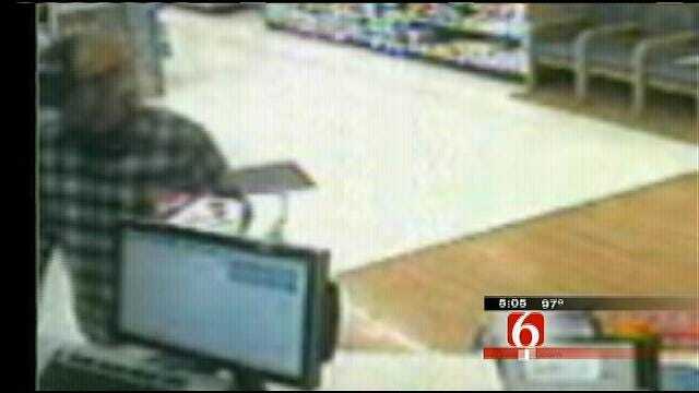 Sapulpa Police Search For Walgreens Robbery Suspect Caught On Tape