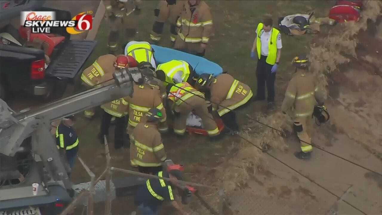 WEB EXTRA: Firefighters Rescue Semi Driver Trapped In Truck On IDL
