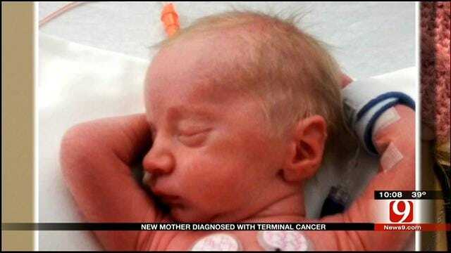 OKC Woman, New Mother Diagnosed With Terminal Cancer