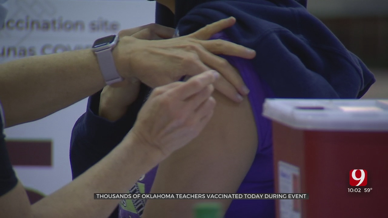 Thousands Of Teachers, School Support Staff Receive COVID-19 Vaccinations At OCCHD Event 