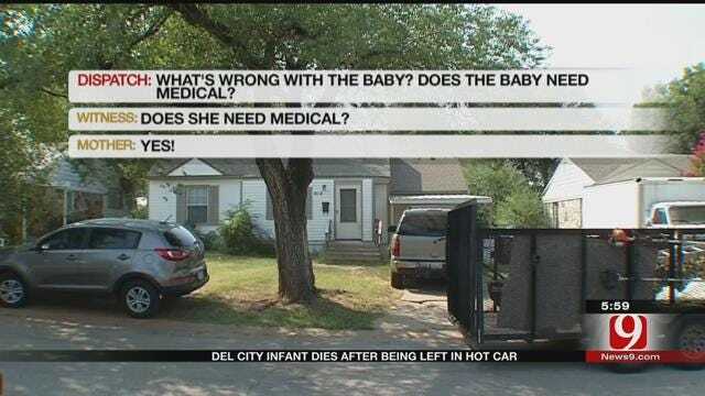 Del City Police: Infant Dies After Being Left In Hot Car