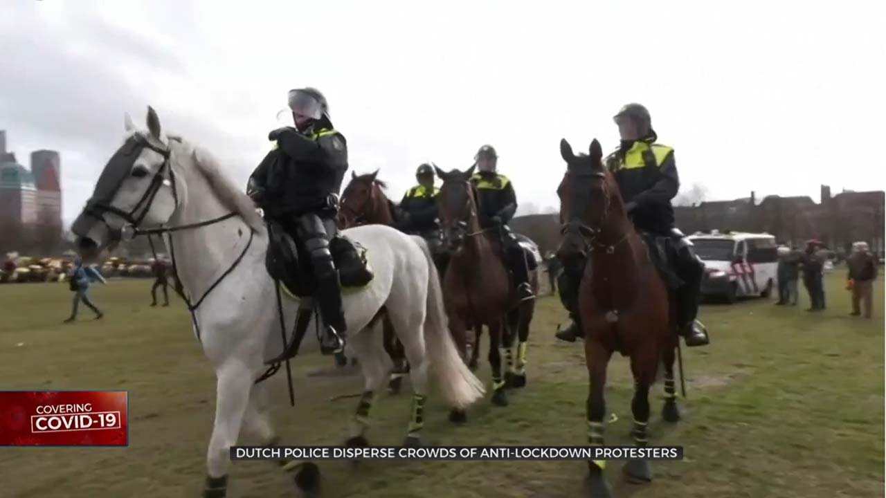 Dutch Police Break Up Anti-Govt Protest On Eve Of Election