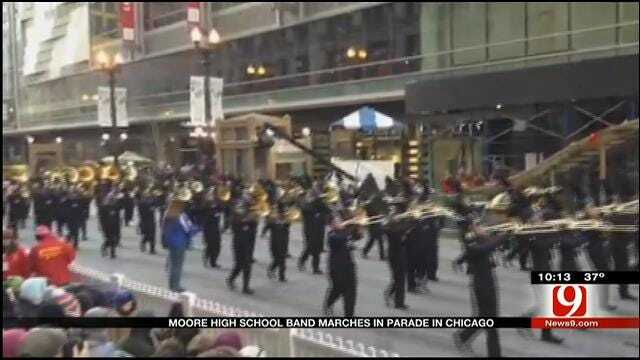 Moore High School Band Marches In Chicago Thanksgiving Day Parade