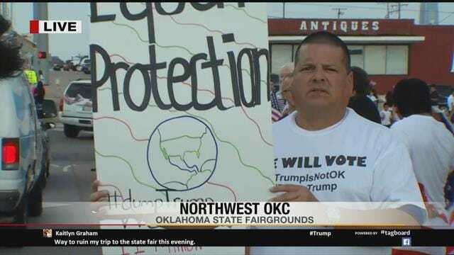Dream Act Oklahoma Protest Donald Trump Visit