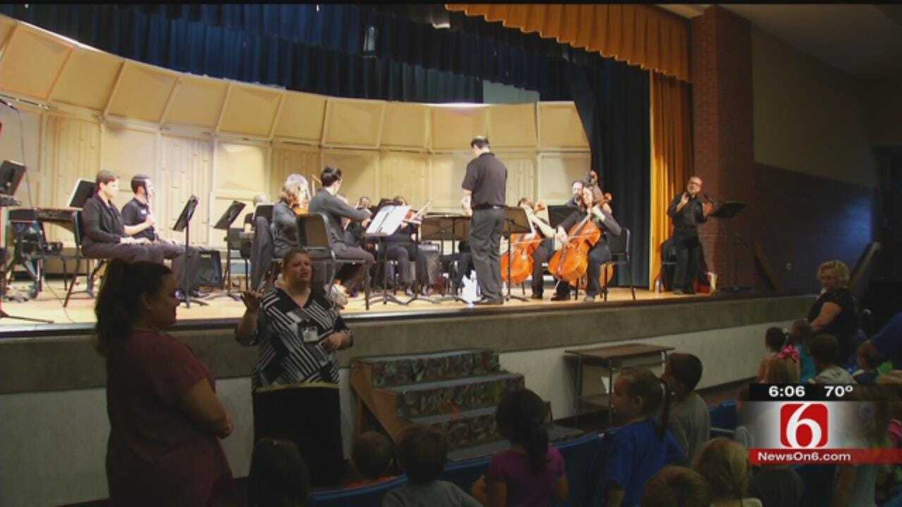 Tulsa Symphony Brings Music To Sand Springs Elementary Kids