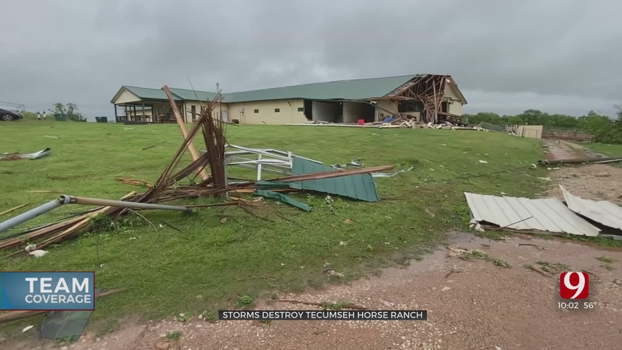 Tecumseh Horse Ranch Devastated By Tornadoes, Family & Friends Rally To Rebuild 