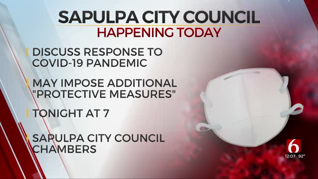 City Of Sapulpa To Consider Mask Mandate