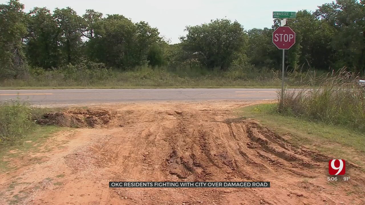 Neighbors Frustrated At OKC's Response To Damaged Road